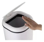 Cesto Papelero Con Sensor De Apertura Calidad Premium Blanco - Image 3
