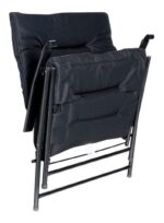 Silla Reposera Plegable Jardin Camping Acolchada + Calidad Negro Liso - Image 2
