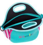 Lunchera Con Cierre Benetton Bambini Reforzada Premium Color Rosa Y Celeste Liso - Image 6