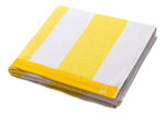 Toalla De Playa Algodon Benetton Absorbente Secado Rapido Color Amarillo Lisa Liso - Image 4