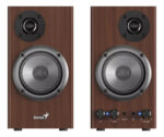 Parlantes Genius 2.0 + 14 Watts Caja Madera Premium Ramos Mejia Marrón Oscuro - Image 2