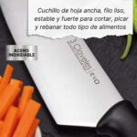 Cuchillo De Cocina Chef Cocinero 15cm Acero 3 Claveles Evo Color Negro - Image 8