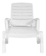 Reposera De Plastico Toronto Balcon Jardin Armada Apilable Blanco - Image 2