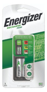 Cargador Energizer Mini + 2 Pilas Aa Recargable Incluidas