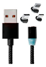 Cable De Carga Ficha Multiple Punta Magnetica Intercambiable - Image 7