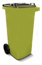 Contenedor De Residuos Tacho Basura C/ruedas 120lts Verde - Image 6