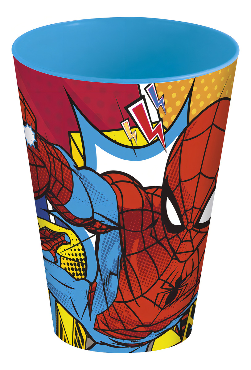 D_NQ_NP_800760-MLA99639687980_122025-F.jpg Vaso Stor Easy Grande Spiderman 430ml Plástico Libre Bpa Niños - Image 1