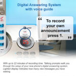 Teléfono Inalámbrico Triple At&t Dl72319 Bluetooth Con Contestador Blanco - Image 4