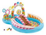 Pileta Tobogan Inflable Zona De Dulces De Playcenter Intex Azul