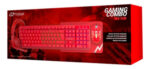 Kits Gamer Teclado Mouse Auricular Pad Noga Nkb413r 4en1 Rojo - Image 5