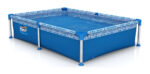 Pileta Estructural Rectangular Pelopincho 1010 Con Capacidad De 500 Litros 1.55x1.07 M Azul Mosaico