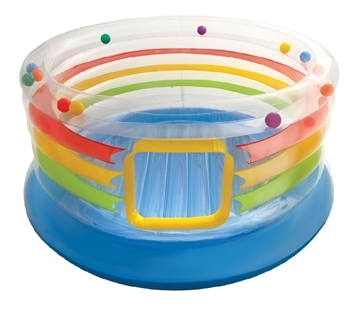 D_NQ_NP_802700-MLA95407527150_102025-F.jpg Juego Inflable Saltarin Transparente Pelotero Intex Jump O Lene 48264 182x86 Cm - Image 1