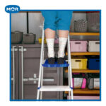 Escalera 5 Escalones Aluminio 1.08 Mts Mor Color Aluminio - Image 5