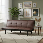 Futon Sillon Cama De Tela Relleno Espuma Calidad Premium