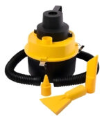 Aspiradora Para Auto Tapizado Portatil Tacho Seco Humedo Color Amarillo