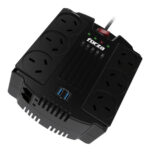 Estabilizador De Tensión Forza Fvr1202-usb-a Fvr 1200va Color Negro - Image 2