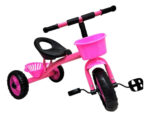 Triciclo Infantil A Pedal Acero Con Canasto 3-6 Años Premium Rosa - Image 3