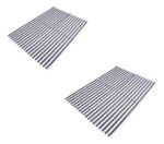 Set X 2 Repasadores Franjas Azul Reforzados Calidad Premium