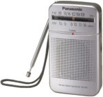 Radio De Bolsillo Panasonic Am Fm + Auriculares + Parlante Ultimo Modelo Gris