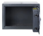 Caja Fuerte Digital 35x25x25 + 2 Llaves Teclado Beige Acero Gris Oscuro - Image 2