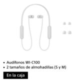 Auriculares Bluetooth Inalambricos In Ear Sony Wi-c100 Color Blanco - Image 6