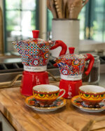 Cafetera Bialetti Moka Express Dolce & Gabbana 6 Tazas Color Rojo - Image 10