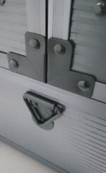 Maletin Caja Herramientas Maquillaje Aluminio Tipo Fuelle Color Gris - Image 6