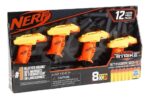 Pistola X 4 Unidades Nerf Juguete Infantil Accion + Dardos Naranja - Image 2