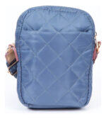 Cartera Bandolera Benetton Cross Body Moderna Premium Azul Acero Lisa Níquel - Image 3