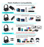 Auriculares Inalámbricos Gamer Dynacom Bluetooth Rgb Ps5 Xbox Pc Vincha Negro - Image 9