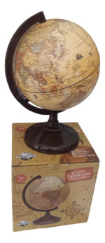Globo Terraqueo 14 Cm Diametro Base Plastico Antiguo Mapa - Image 3