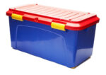Caja Plastica Baul Organizador Plastico 90 Litros Reforzado  Azul - Image 2