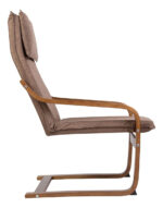 Silla Sillon De Descanso Moderno Madera Con Apoyabrazos - Image 3