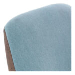 Silla Pc Oficina Diseño Escritorio Ruedas + Resistente Ramos Mejia Celeste Poliéster - Image 5