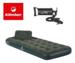 Colchón Inflable Klimber 1 Plaza Verde Con Almohada E Inflador Manual - Image 7