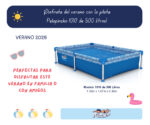 Pileta Estructural Rectangular Pelopincho 1010 Con Capacidad De 500 Litros 1.55x1.07 M Azul Mosaico - Image 2