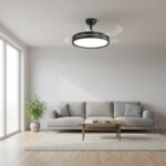 Ventilador De Techo Con 3 Luz Led Control Remoto 4 Aspas 4 Abs 50hz 42 Cm Negro Transparentes - Image 6