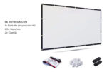 Pantalla Para Proyector 120 Pulgadas Portatil Premium Blanco - Image 4