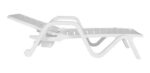 Reposera De Plastico Toronto Balcon Jardin Armada Apilable Blanco