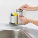 Dispenser De Jabon Con Soporte Joseph Duo Antideslizante Gris - Image 2