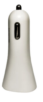 Cargador Celulares 12v Doble Usb Auto 2a + 2 Colores + Cable Blanco