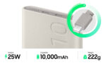 Cargador Power Bank Inalámbrico Samsung 25w 10.000 Mah Color Beige - S23 Ultra - Image 9