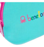 Lunchera Con Cierre Benetton Bambini Reforzada Premium Color Rosa Y Celeste Liso - Image 5