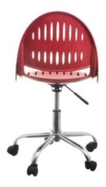 Silla De Computacion Sin Apoyabrazos Rosa O Azul Giratoria - Image 7