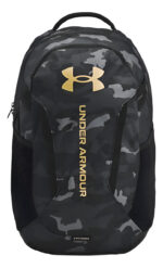 Mochila Bolso Deportiva Under Armour 29l Impermeable Negro Y Gris Camuflado