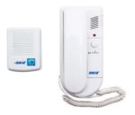 Kit Set Portero Electrico Telefono + Timbre Exterior A Pilas Blanco - Image 2