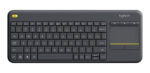 Teclado Inalámbrico Con Touchpad K400 Plus Logitech Color Del Teclado Negro Idioma Español Portugués Brasil