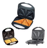 Sandwichera W017 Eléctrica Tostadora Negro Y Acero Inoxidable Winco - Image 2