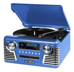 Tocadisco Retro Vinilos Usb Aux Mp3 Bluetooth Cd + Radio