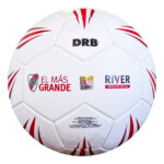 Pelota De Futbol River Plate N°5 Pvc Coca Cola Reforzada Rojo/blanco - Image 4